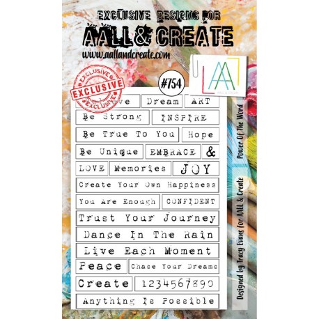 AALL & Create Stamp Set A6 754 Power of the Word