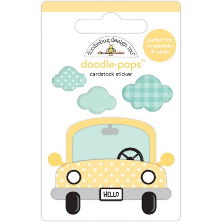 Doodlebug Design Puddle Jumper Doodle-Pops 3D Stickers