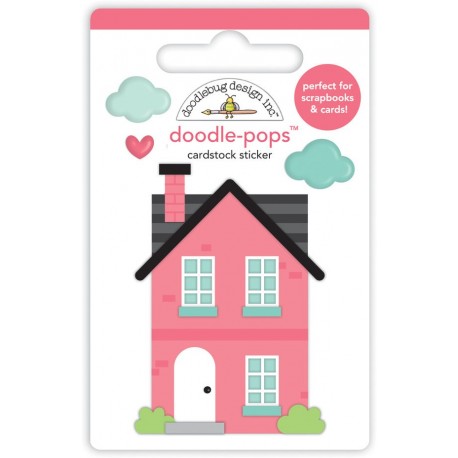 Doodlebug Design Our House Doodle-Pops 3D Stickers