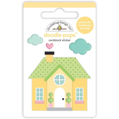 Doodlebug Design Cozy Cottage Doodle-Pops 3D Stickers