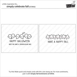 LAWN FAWN Simply Celebrate Fall Clear Stamp