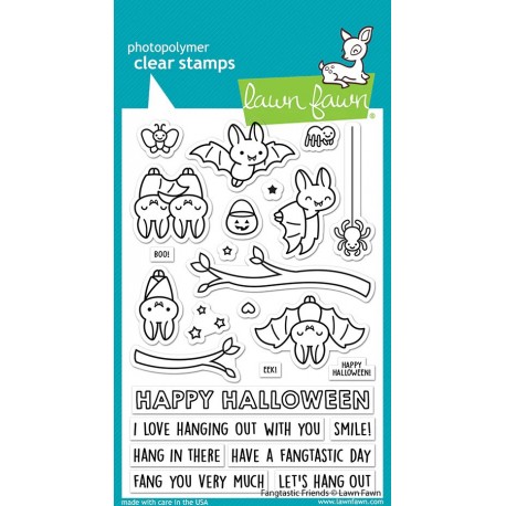 LAWN FAWN Fangtastic Friends Clear Stamp