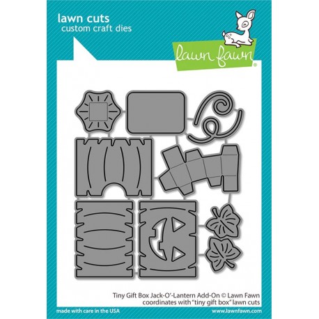 LAWN FAWN Tiny Gift Box Jack-O'-Lantern Add-On Dies