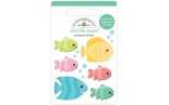 Doodlebug Design Tropical Fish Doodle-Pops 3D Stickers