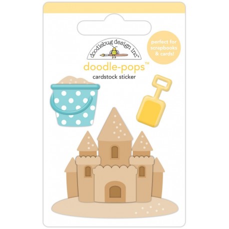 Doodlebug Design Sand-tastic Doodle-Pops 3D Stickers