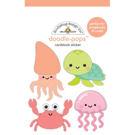 Doodlebug Design Shore Is Fun Doodle-Pops 3D Stickers