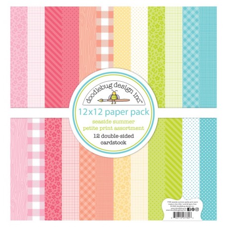 Doodlebug Design Seaside Summer Petite Print Paper Pack 30x30cm