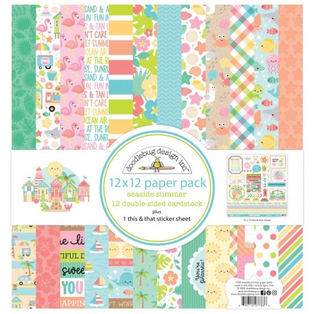 Doodlebug Design Seaside Summer Paper Pack 30x30cm