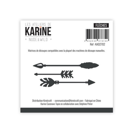 Les Ateliers de Karine Nude and Wild Trio de Flèches Dies