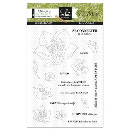 Sokai SO' Nature Les Hellébores Clear Stamp