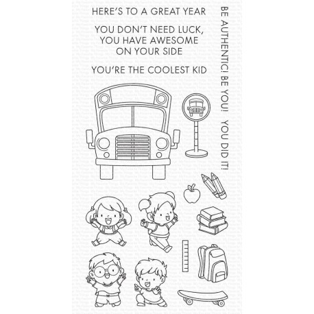 My Favorite Things School Is Cool Clear Stamps