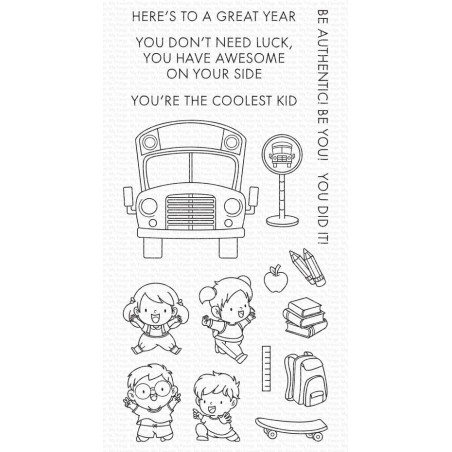 My Favorite Things School Is Cool Clear Stamps