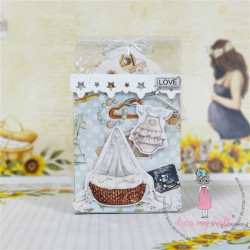 Dress My Craft Mom To Be Paper Pad 30x30cm
