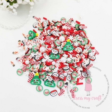 Dress My Craft Shaker Slices Snowy Christmas 8g