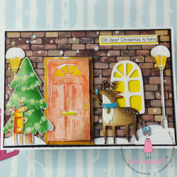 Dress My Craft Christmas & Jinnie A4 Motif Sheet