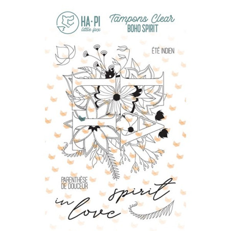 HA-PI Little Fox Fall in Love Clear Stamp
