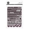 Modascrap PUFFY ALPHABET STICKER BLACK 122pz