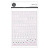 Modascrap PUFFY ALPHABET STICKER WHITE 122pz