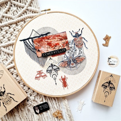Florileges Timbro montato PAPILLON MYSTIQUE