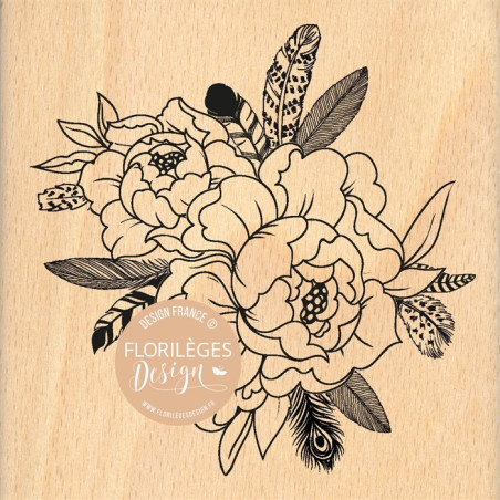Florileges Timbro montato FLEURS ET PLUMES