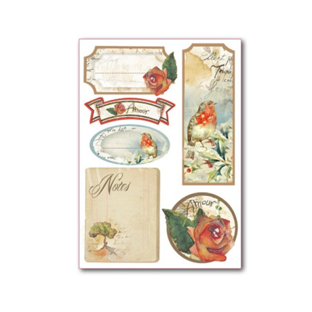 Etichette adesive Fiori e Poesie A5