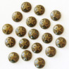 Hot-Fix Deco Metal Studs Bronze