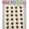 Hot-Fix Deco Metal Studs Bronze Hearts