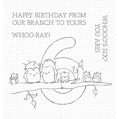 My Favorite Things Number Fun 6 Clear Stamps