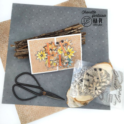 HA-PI Little Fox Fall in Love Clear Stamp