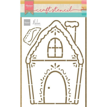 Marianne Design Craft Stencil Gingerbread House by Marleen