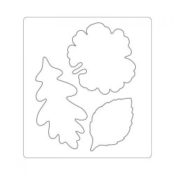 Bigz Die + Textured Impressions - Millinery Leaves 660697
