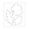 Bigz Die + Textured Impressions - Millinery Leaves 660697