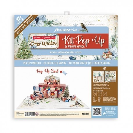 Stamperia Pop Up Kit Romantic Cozy Winter 30x30cm