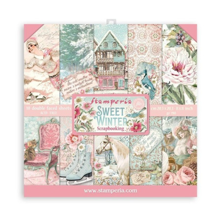 Stamperia Sweet Winter Paper Pack 20x20cm