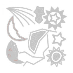 Thinlits Die Set 12pz - Night Light 666021