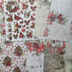 ABstudio Holiday Cheer Scrapbooking Paper Set 30x30cm