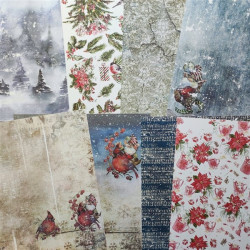ABstudio Holiday Cheer Scrapbooking Paper Set 30x30cm