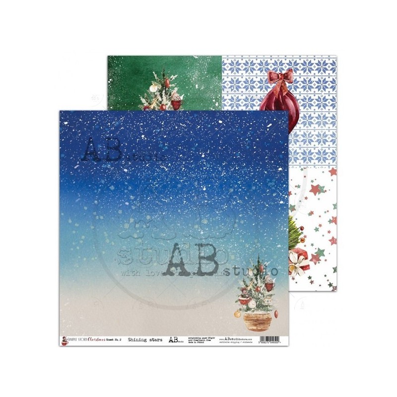 Papier Scrap double 30x30 'Simple Stories Country Christmas' de Papeterie  Créative, 1,30 € | Atelier63silenceellecree