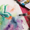15 fogli A5 Watercolour Paper TEXTURE WHITE 300gsm