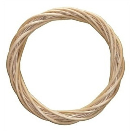 Ghirlanda in salice chiaro 25 cm