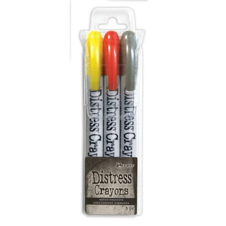 Tim Holtz Distress Crayon Pearl Halloween Set 3