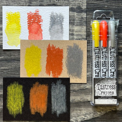 Tim Holtz Distress Crayon Pearl Halloween Set 3