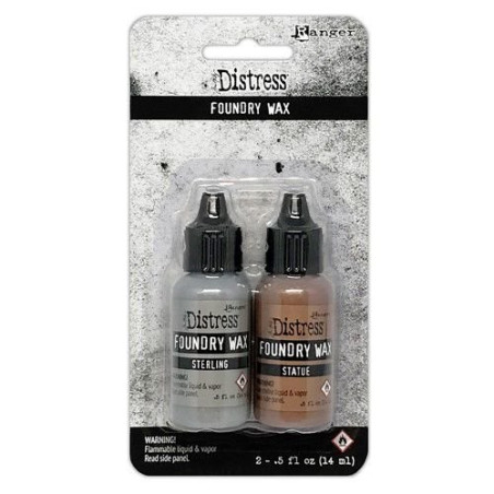 Ranger Tim Hotz Distress Foundry Wax Kit 2 Sterling & Statue