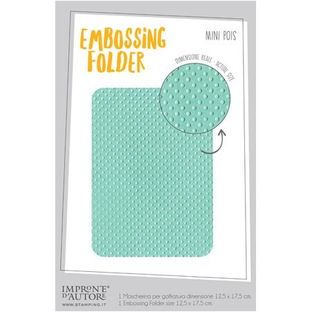 Fustelle Impronte D'Autore Embossing Folder - Mini Pois