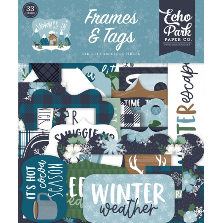 Echo Park Snowed In Frames & Tags 33pz