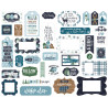 Echo Park Snowed In Frames & Tags 33pz