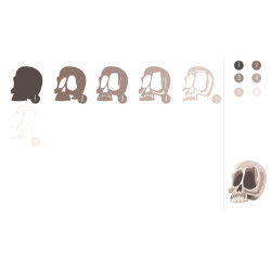 Thinlits Die Set 6pz - Spencer by Tim Holtz 666001