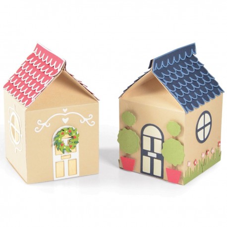 Thinlits Die Set 21pz - Seasonal House Gift Box 666024