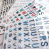 Modascrap PUFFY ALPHABET STICKER WINTER TIME 122pz