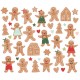 Simple Stories Baking Spirits Bright Gingerbread Bits & Pieces 42pz